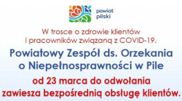 Dokumenty o orzeczenie niepełnosprawności tylko zdalnie