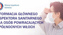 Informacja Głównego Inspektora Sanitarnego dla osób powracających z Włoch