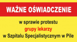 Oświadczenie Eligiusza Komarowskiego, Starosty Pilskiego