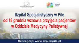 Oddział Medycyny Paliatywnej wznowił przyjmowanie pacjentów