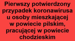 Osoba z koronawirusem przebywała w kwarantannie