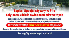 Pilski szpital przyjmuje pacjentów